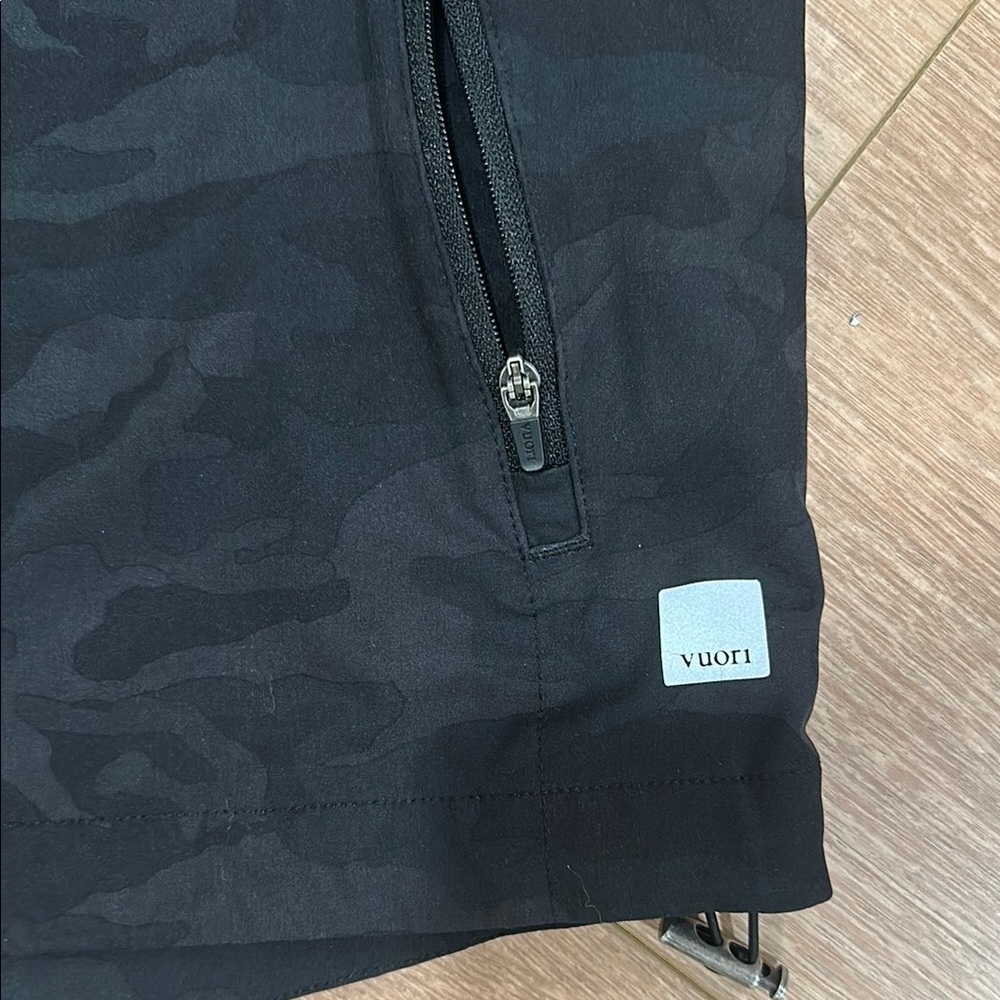 Vuori Dark Camo Zipper Shorts